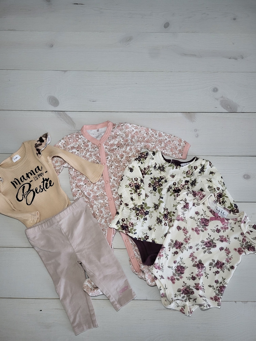 Infant Girls Matching Sets Sleeper Onsies Leggings Chicpea Baby Juicy Couture.